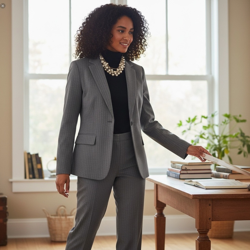 Liz Claiborne: Classic Wool Blend Suiting